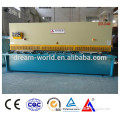 Dream World QC12y-6x2500 hydraulic swing beam shear ,hot sale metal laser cutting machine
